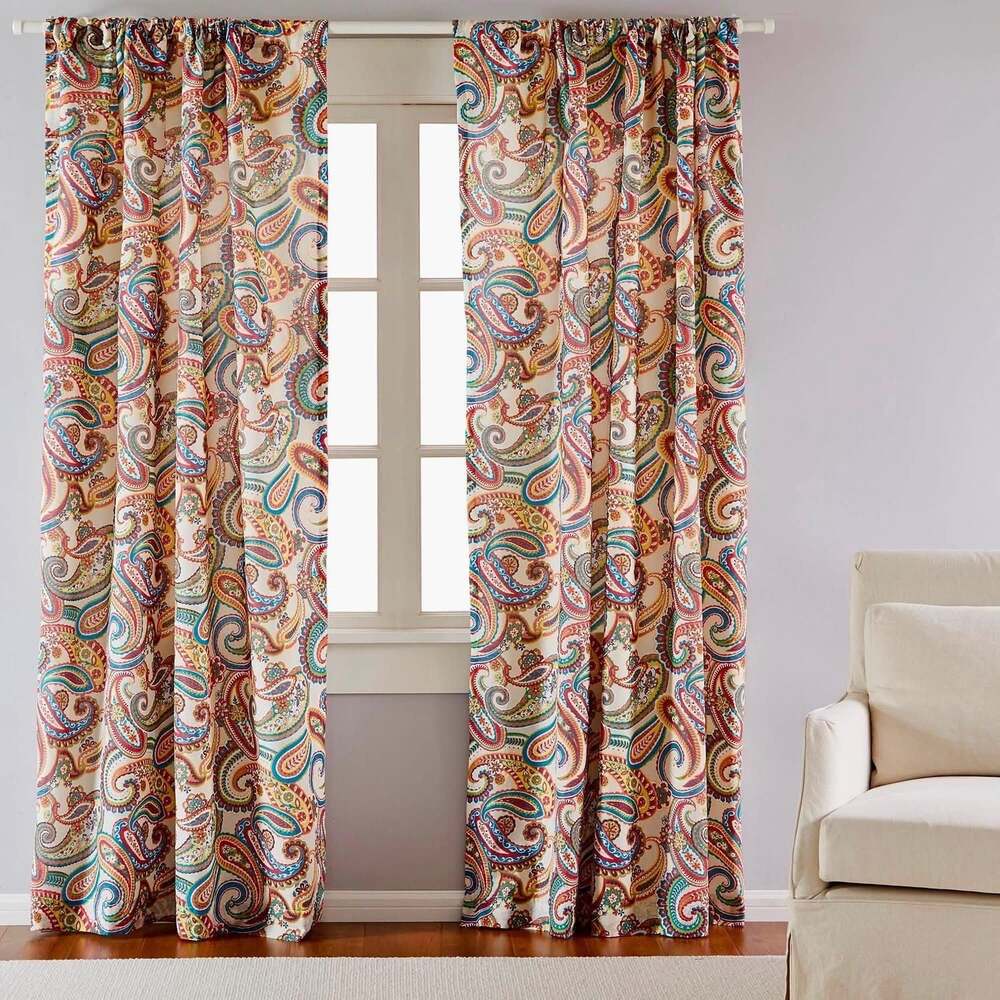 Levtex Home Alyssa Paisley Drapery Panel Set (2-Pack, 55x84)